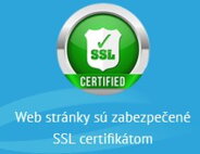 informace o zabezpečení webu SSL certifikátem